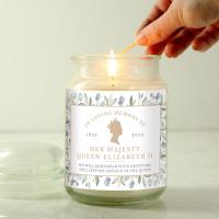 Personalised Queens Commemorative Large Vanilla Scented Candle Jar Extra Image 1 Preview
